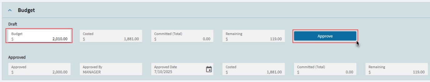 ApproveCostCodeBudget