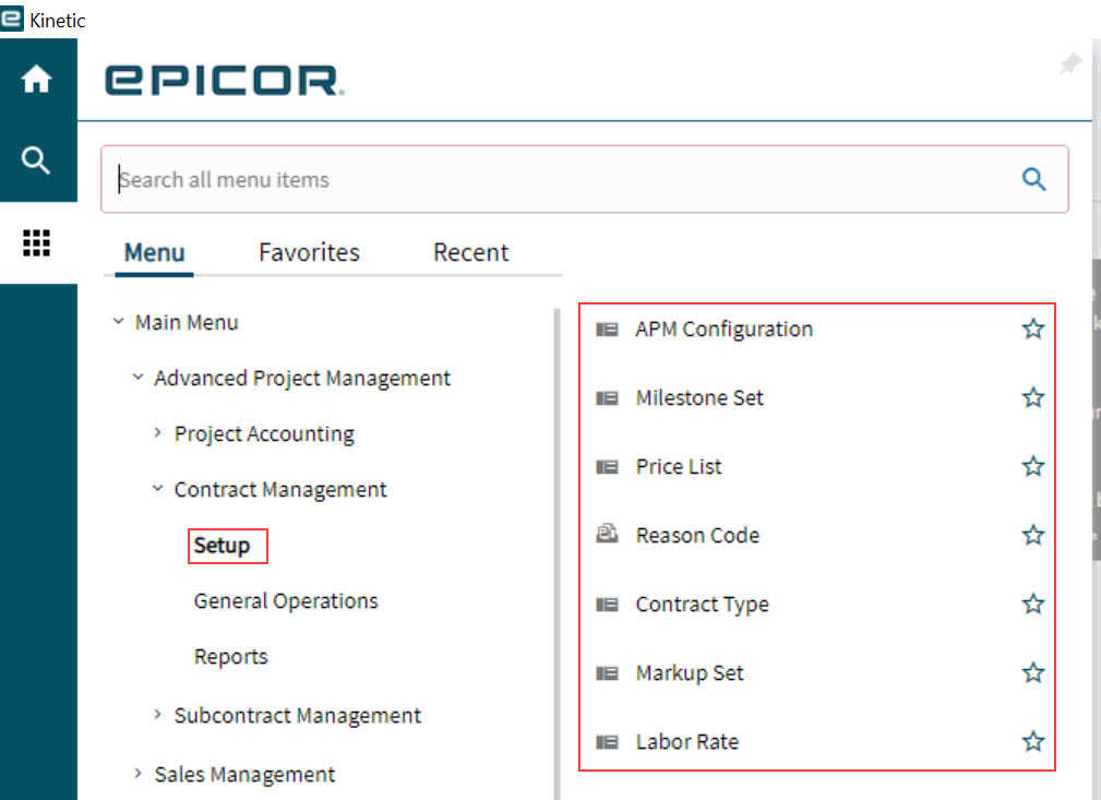 ContractManagementSetup