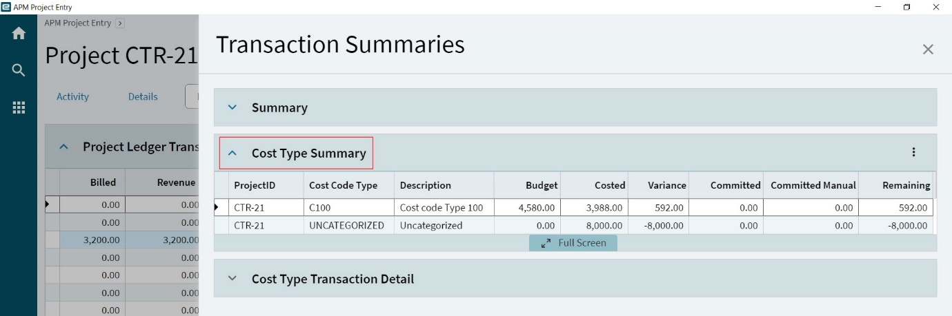 CostTypeSummaries