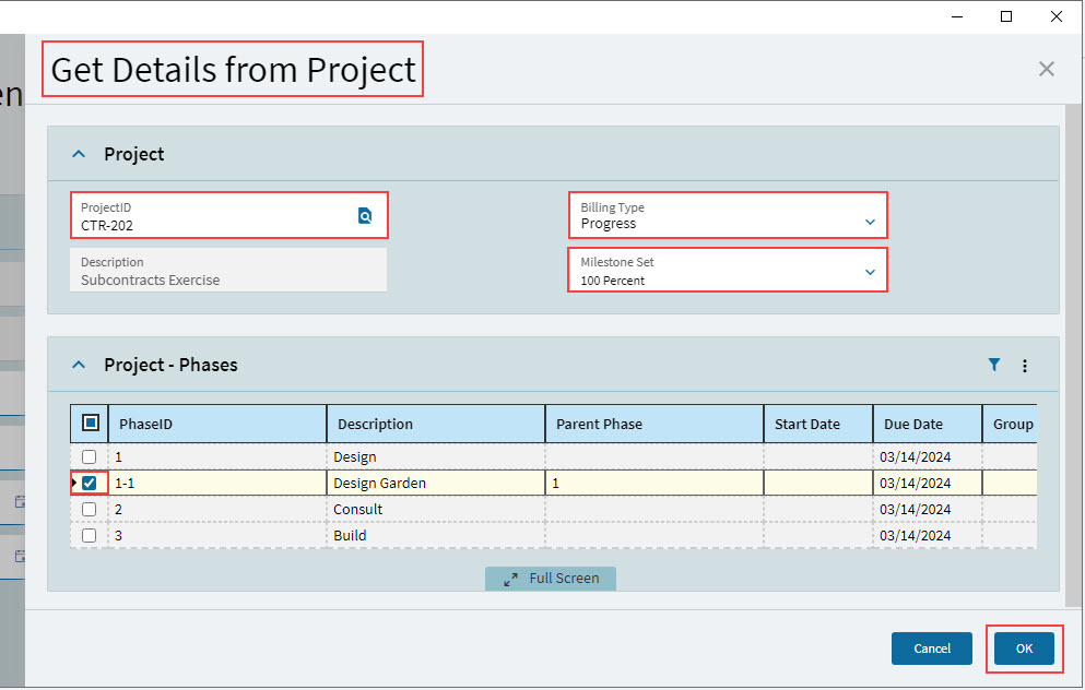 GetDetailsFromProject