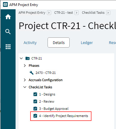 NewChecklistOnTree