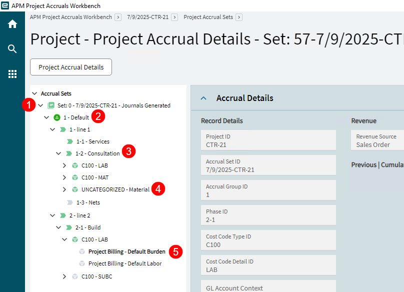 ProjectAccrualDetails