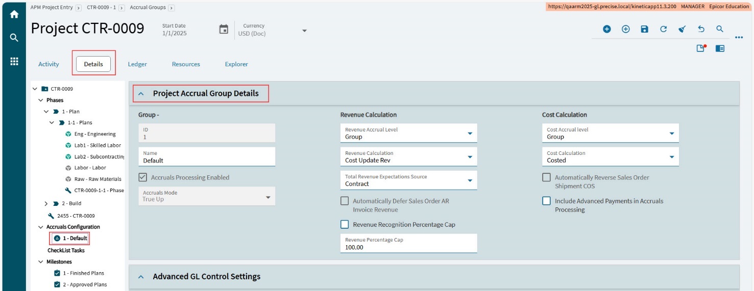 ProjectAccrualGroupDetails