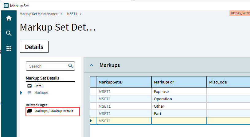 SelectMarkupDetailsOnTree