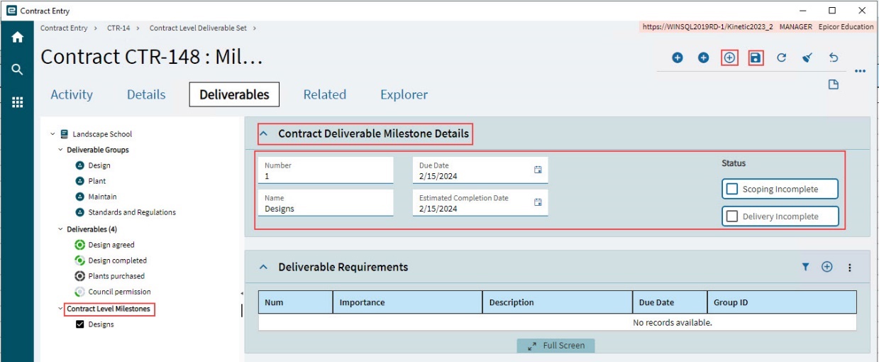 ContractDeliverableMilestones
