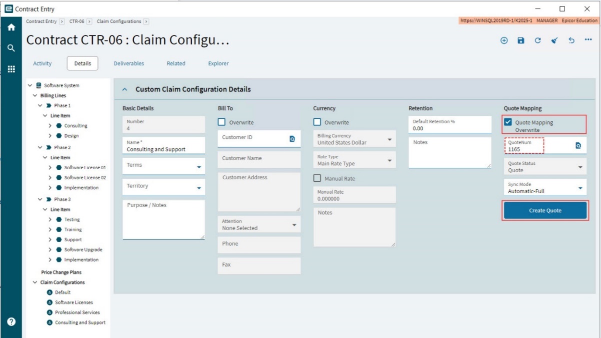 ContractEntryQuoteMapping