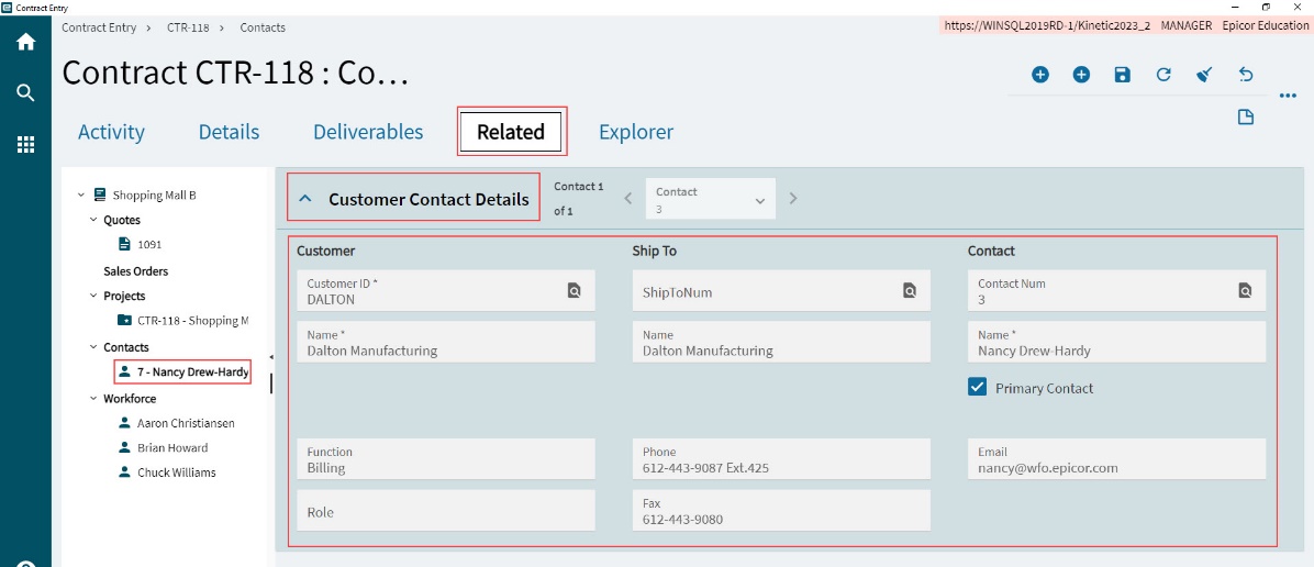 CustomerContactDetails