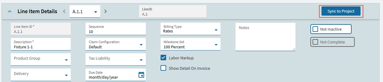 LineItemSyncToProject20261
