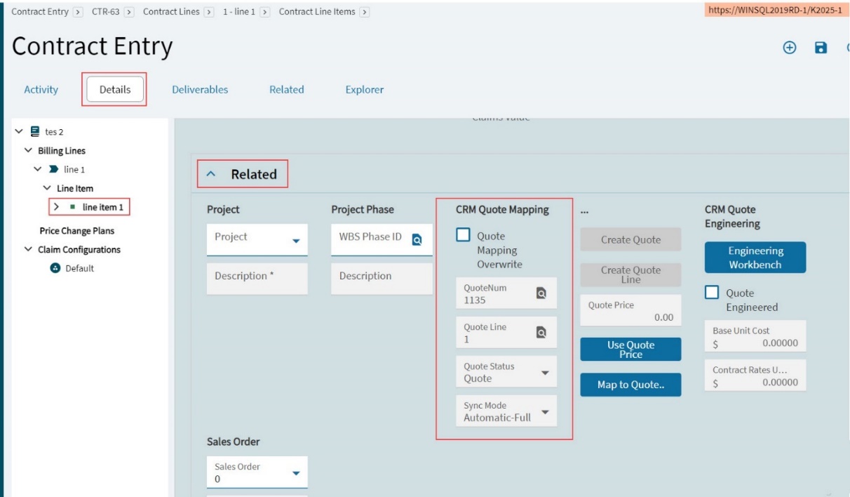 RelatedCRMQuoteMapping