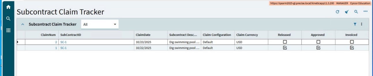 SubcontractClaimTracker