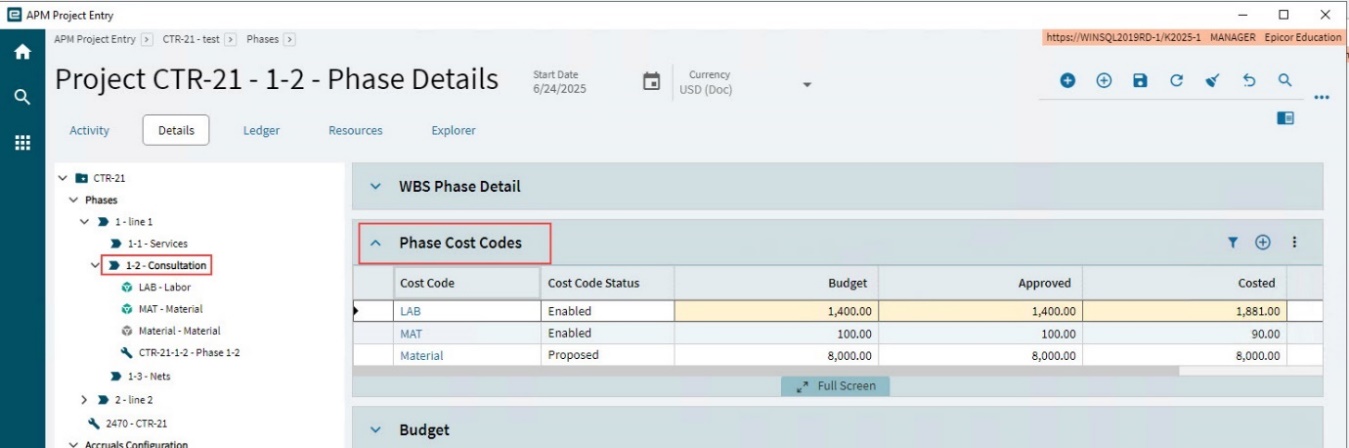 WBSPhaseCostCodes